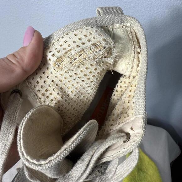 Rocket Dog Tave Beige Heavy Washed Canvas Boots Size 8.5 - Picture 6 of 7